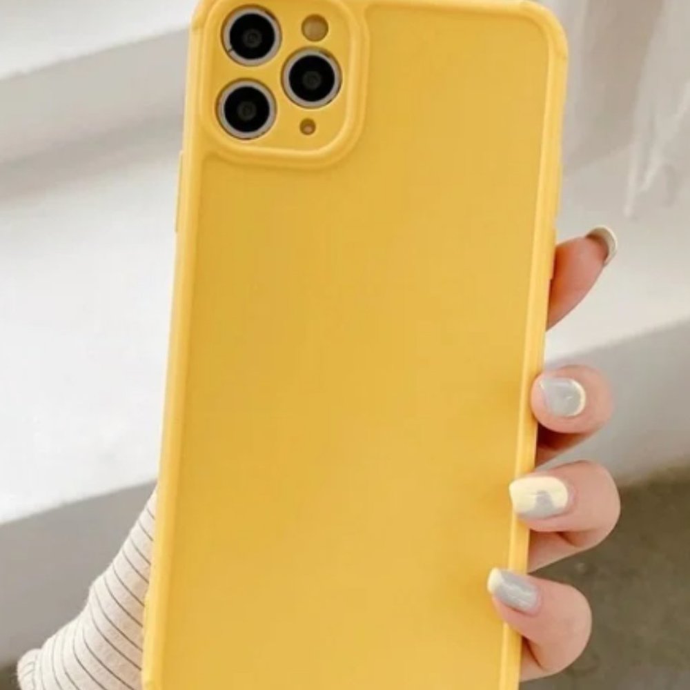 Orange silicone phone case